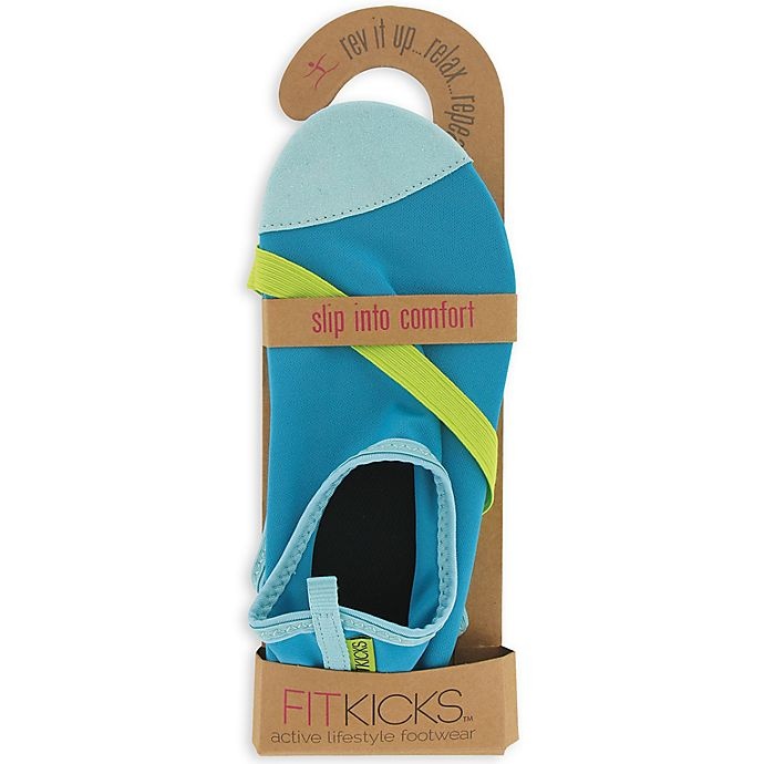 slide 1 of 2, FITKICKS Size Medium Active Lifestyle Footwear - Turquoise, 1 ct