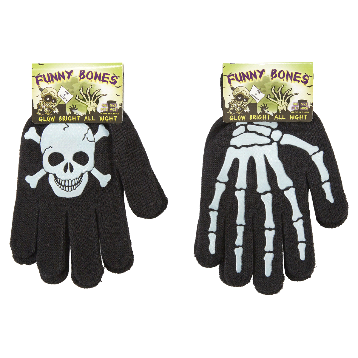 slide 1 of 1, Glow in the Dark Gloves, 1 ct