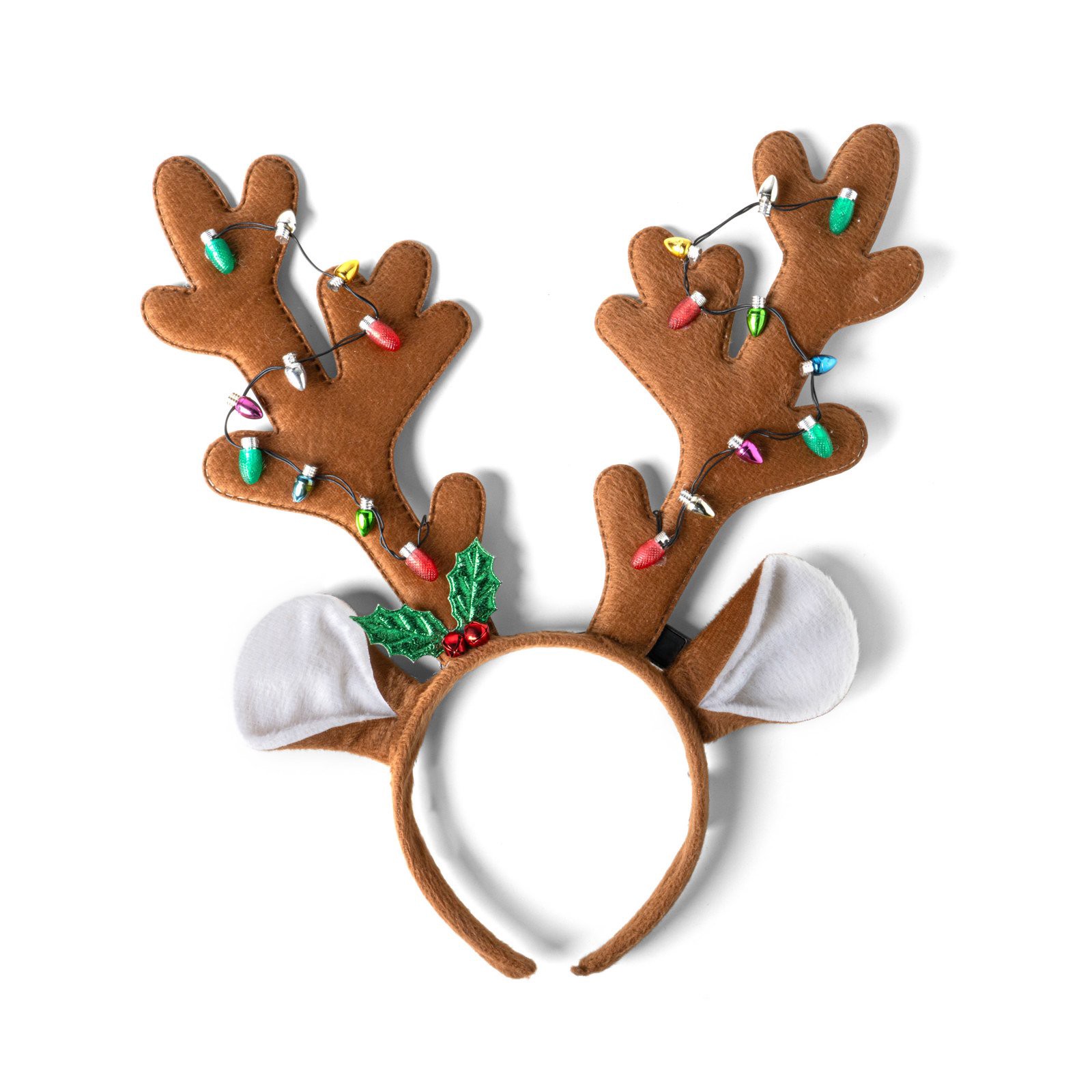 slide 1 of 1, Lotsa Lites Flashing Reindeer LED Headband, 1 ct