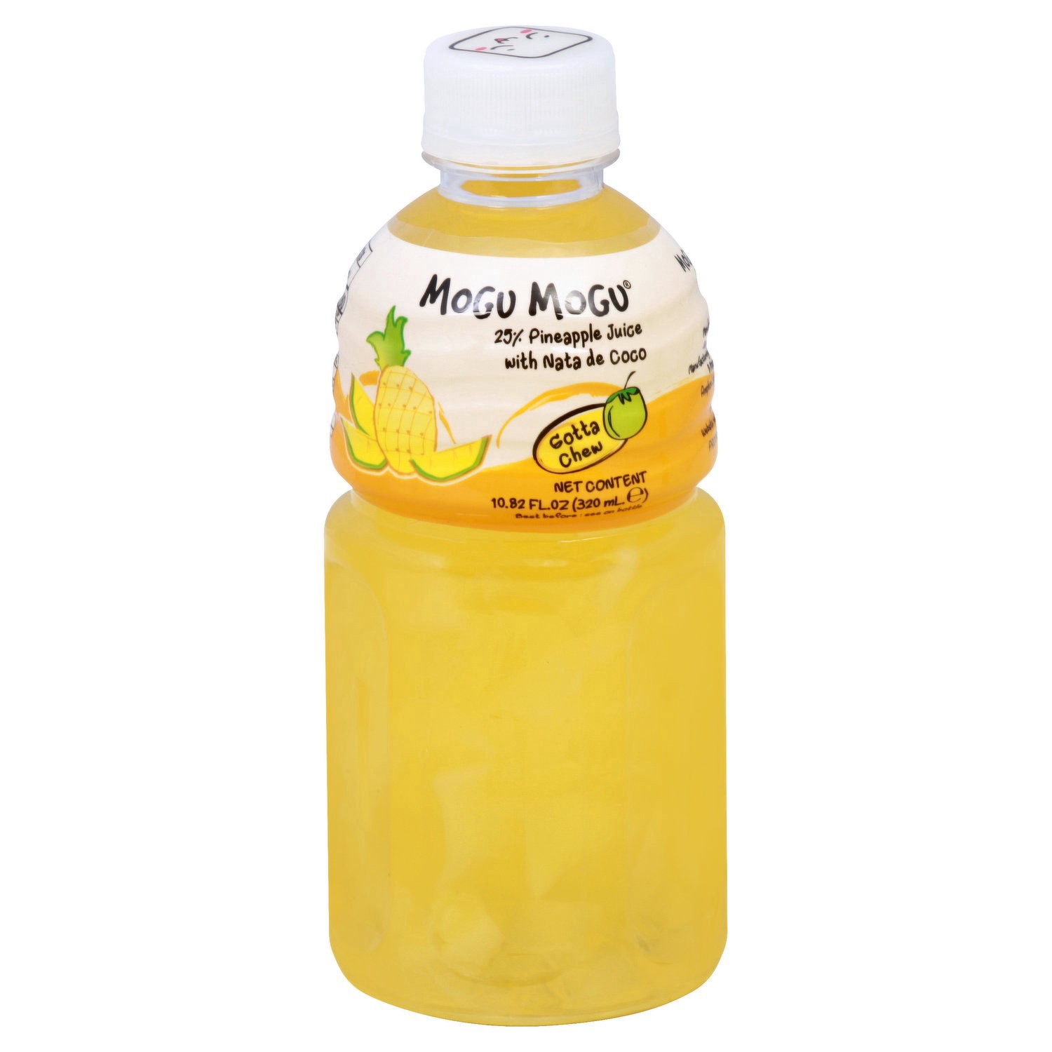slide 1 of 1, Mogu Mogu Pineapple Juice with Nata de Coco 10.82 fl oz, 1 ct