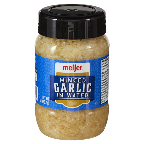 Meijer Garlic Minced in Water 8 oz Shipt