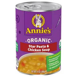Annie''s Annie’s Organic Star Pasta and Chicken Canned Soup, Ready To Serve, 14 oz