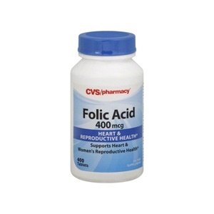 slide 1 of 1, CVS Pharmacy Folic Acid 400-Mcg, 400 ct