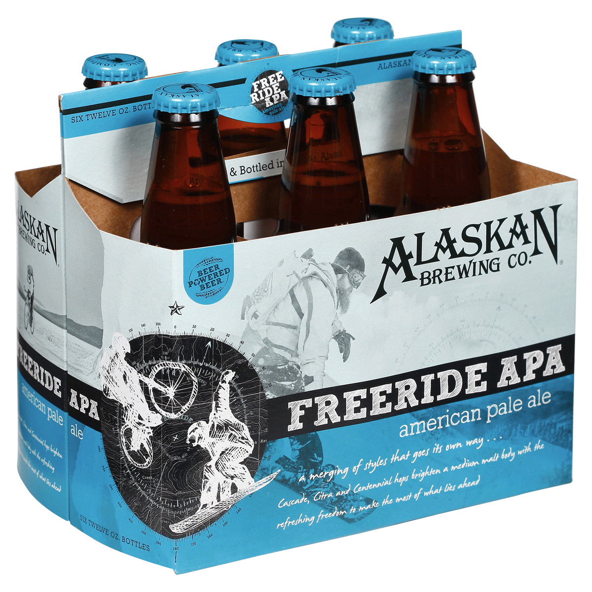 slide 4 of 5, Alaskan Freeride Pale Ale Bottles, 6 ct; 12 oz