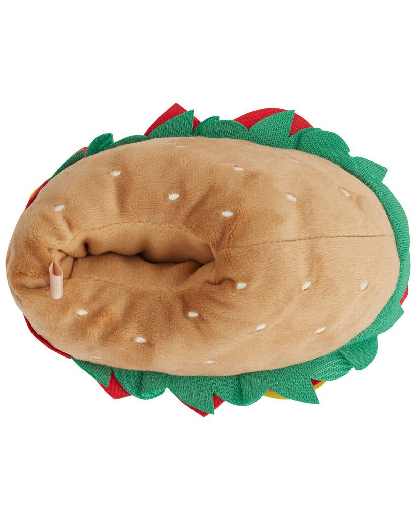 slide 6 of 6, Carter's Cheeseburger Slipper Shoes Multi L, 1 ct