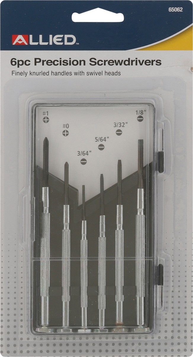 slide 10 of 11, Allied Precision Screwdrivers 6 ea, 6 ct