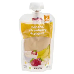 Meijer Banana, Strawberry, and Yogurt Baby Food Pouch