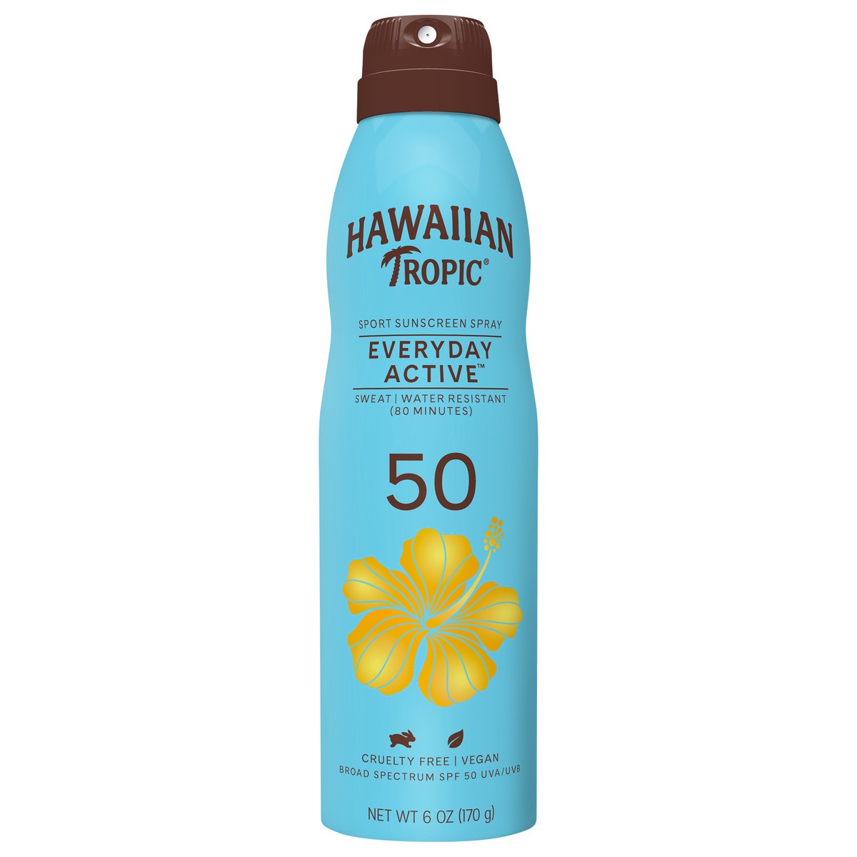 slide 1 of 3, Hawaiian Tropic Everyday Active Broad Spectrum Sunscreen Spray, SPF 50 - 6 Ounce, 6 oz