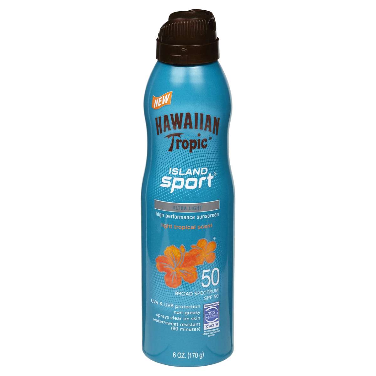 slide 1 of 1, Hawaiian Tropic Sport Spray Spf 50, 6 fl oz