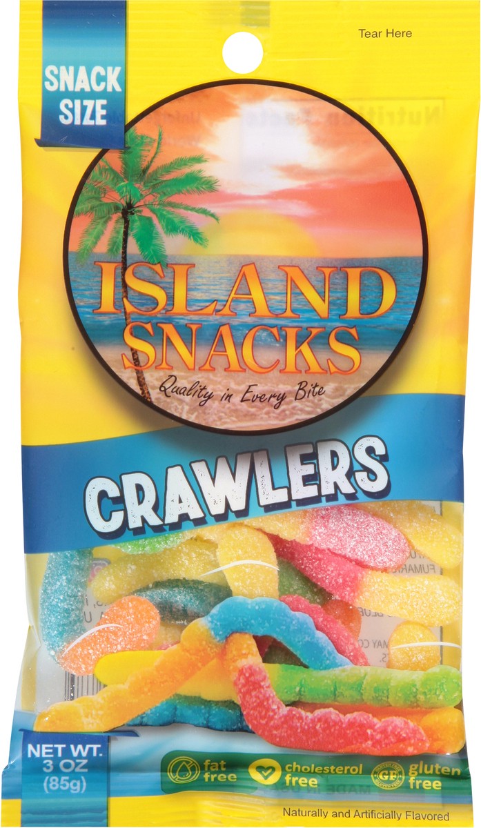 slide 3 of 9, Island Snacks Crawlers Snack Size 3 oz, 3 oz