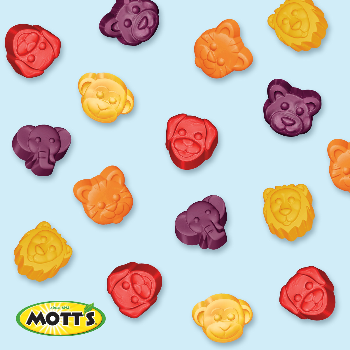 slide 7 of 29, MOTTS Mott's Animals Assorted Fruit Flavored Snacks 10 Count, 10 ct