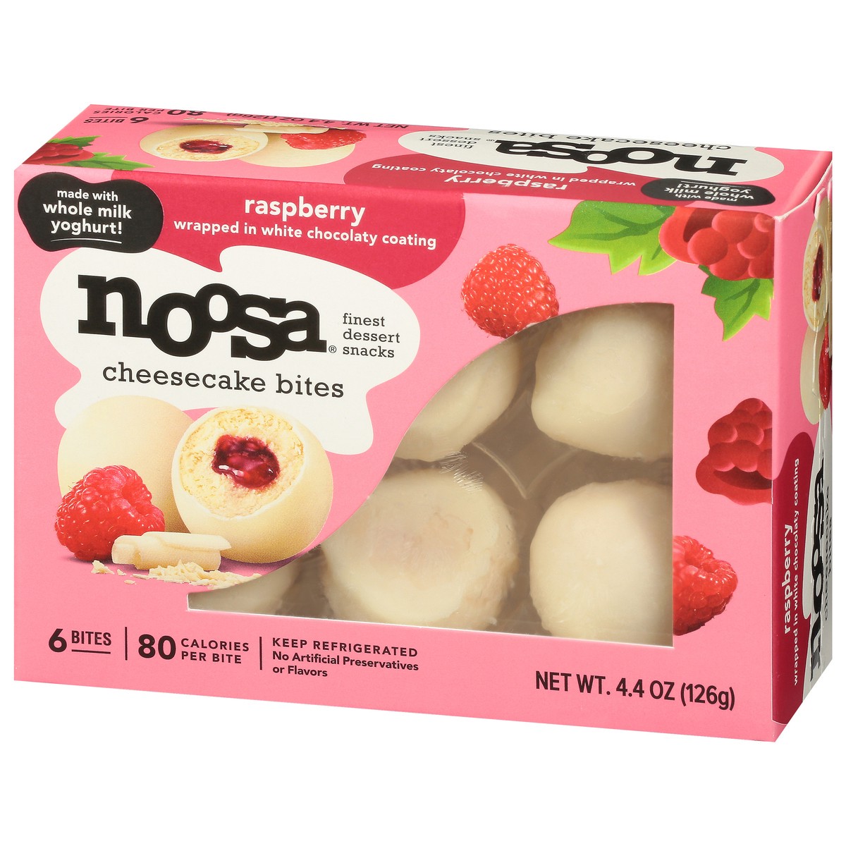 slide 8 of 9, Noosa Finest 6 Bites Raspberry Cheesecake Bites 6 ea, 6 ct