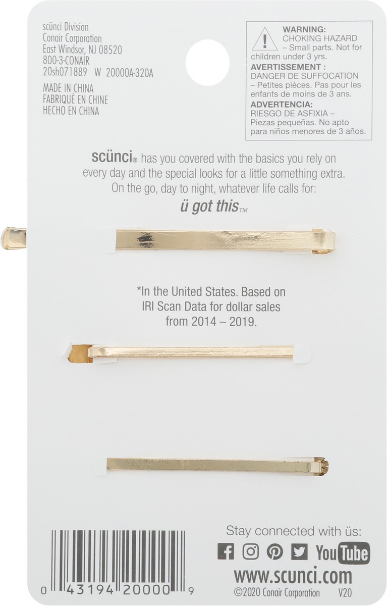 slide 2 of 9, scünci U Got This Bobby Pins 3 Bobby Pins 3 ea, 3 ct