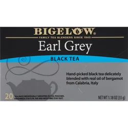 Bigelow Black Tea, Earl Grey, Tea Bags