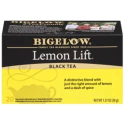 Bigelow Lemon Lift, Black Tea, Tea Bags, 20 Ct
