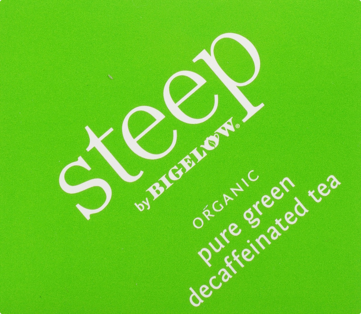 slide 8 of 9, Bigelow steep Organic Pure Green Decaffeinated Tea, 20 ct
