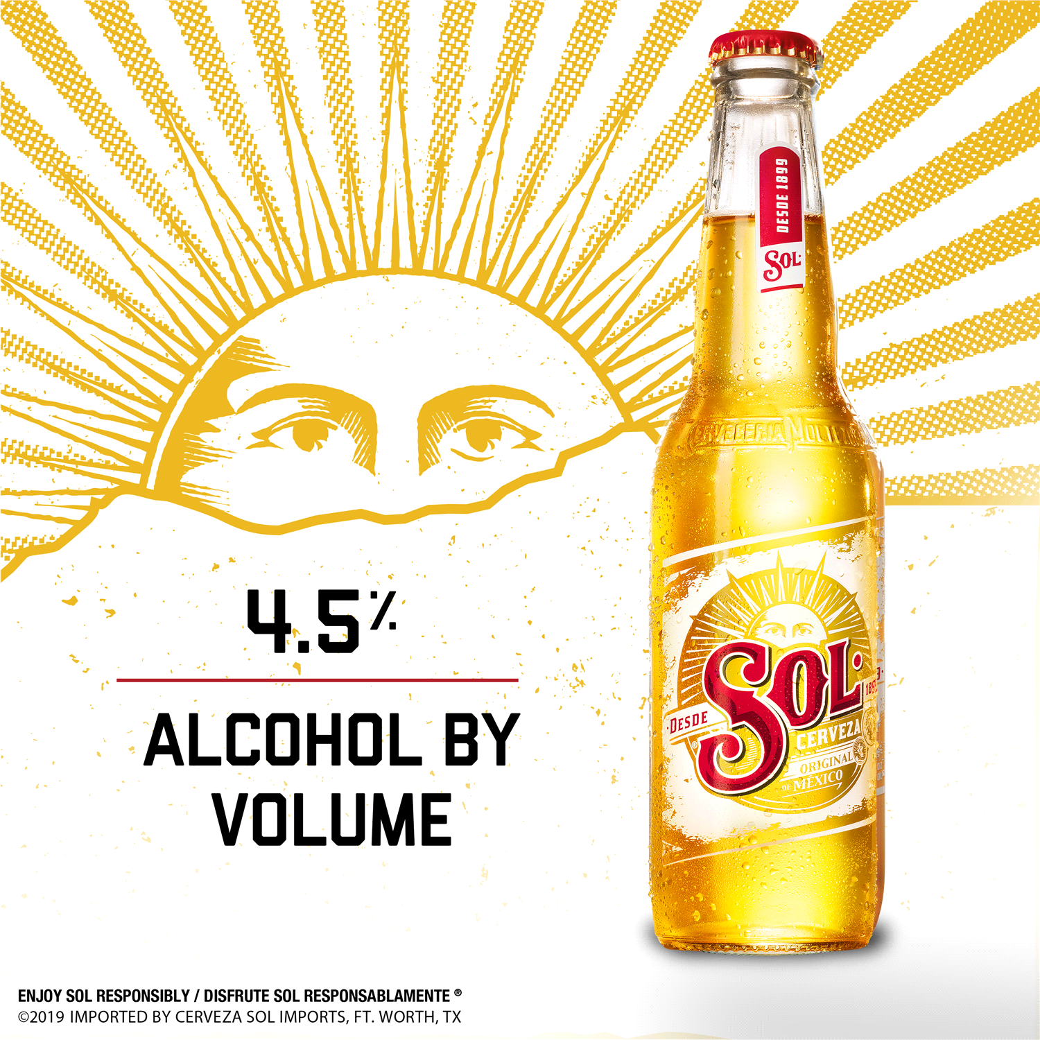 slide 3 of 5, Sol Beer, Imported, 12 ct; 11 oz