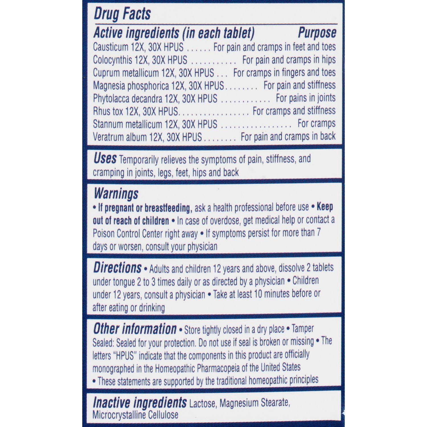 slide 2 of 3, Magnilife Muscle Cramp Pain Reliever Dissolving Tablets, 125 Ct, 1 ct