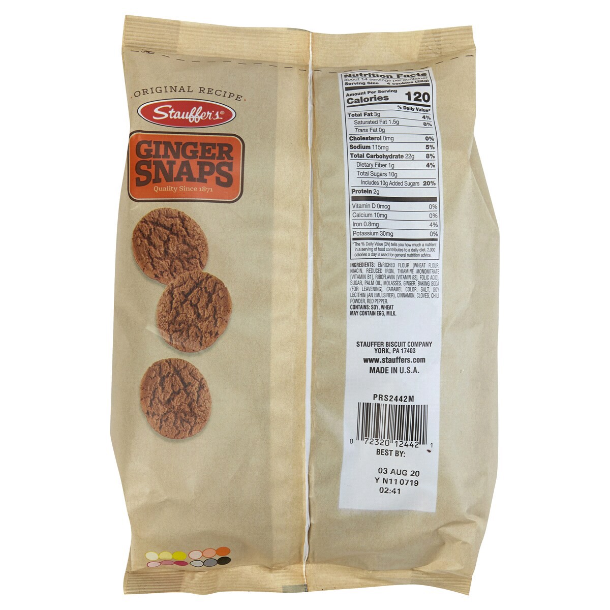 slide 2 of 2, Stauffer's SNAPS, Ginger 14 oz, 14 oz