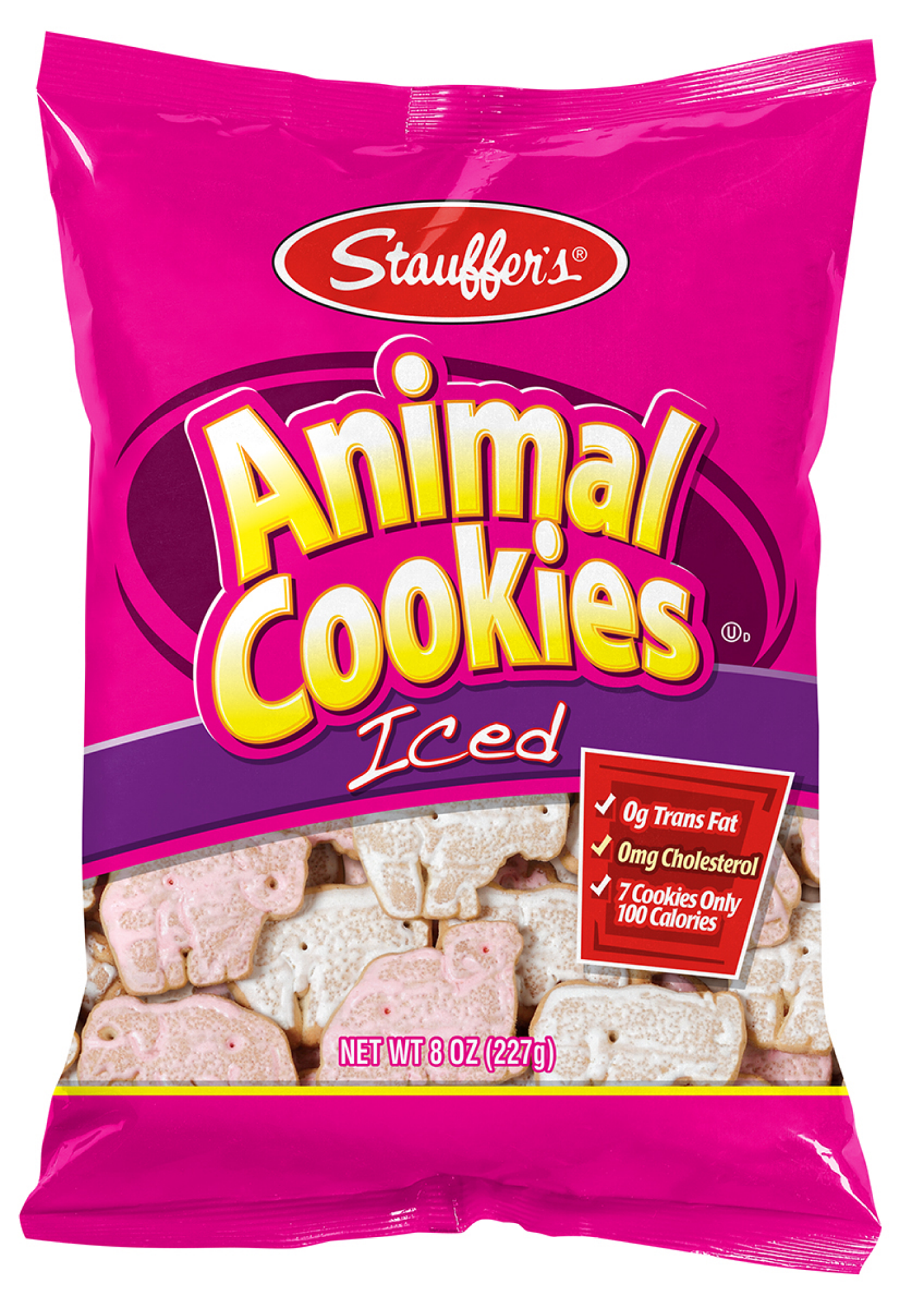 slide 1 of 2, Stauffer's Iced Animal Cookies 8 oz, 8 oz