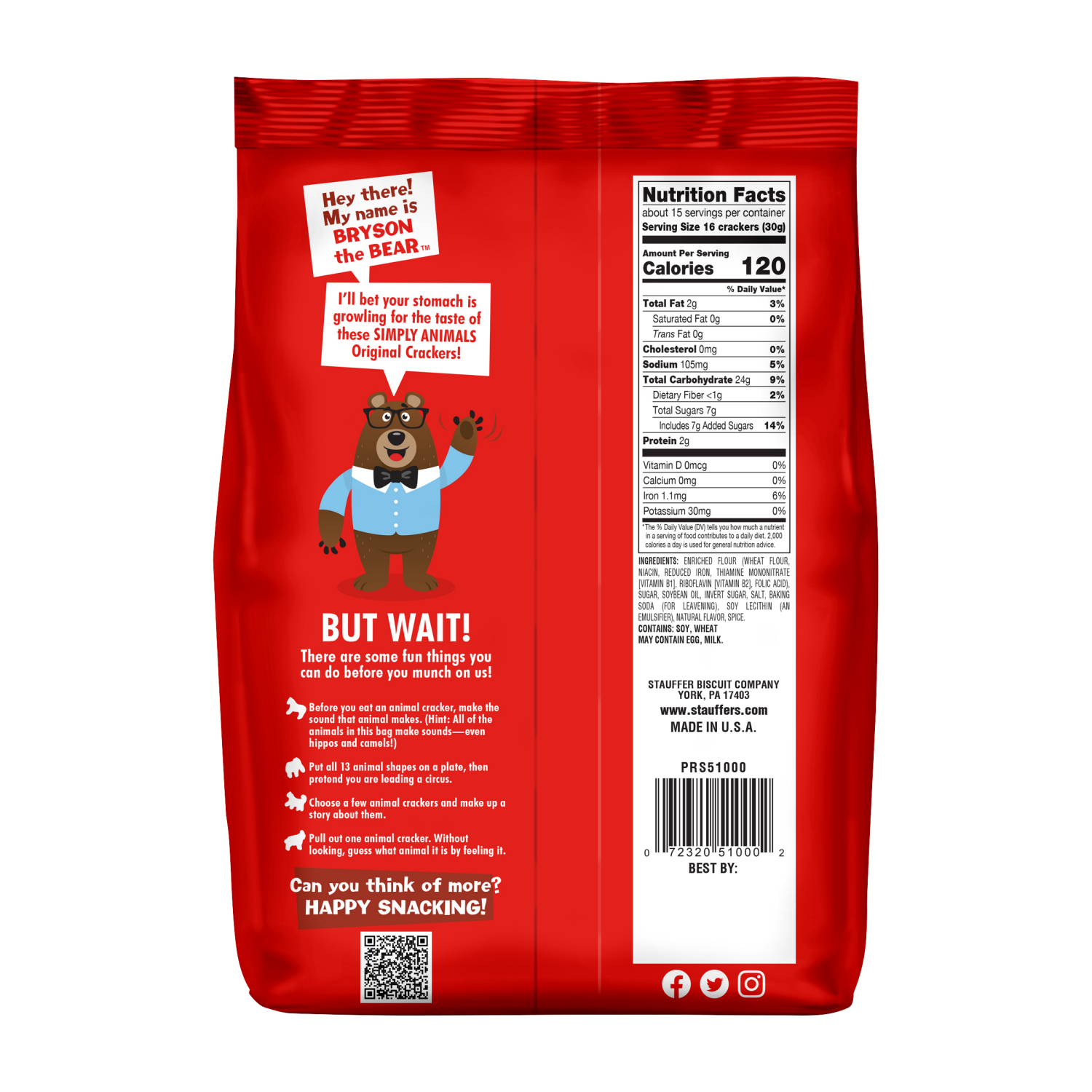 slide 2 of 2, Stauffer's Simply Animals Original Crackers 16 oz, 16 oz