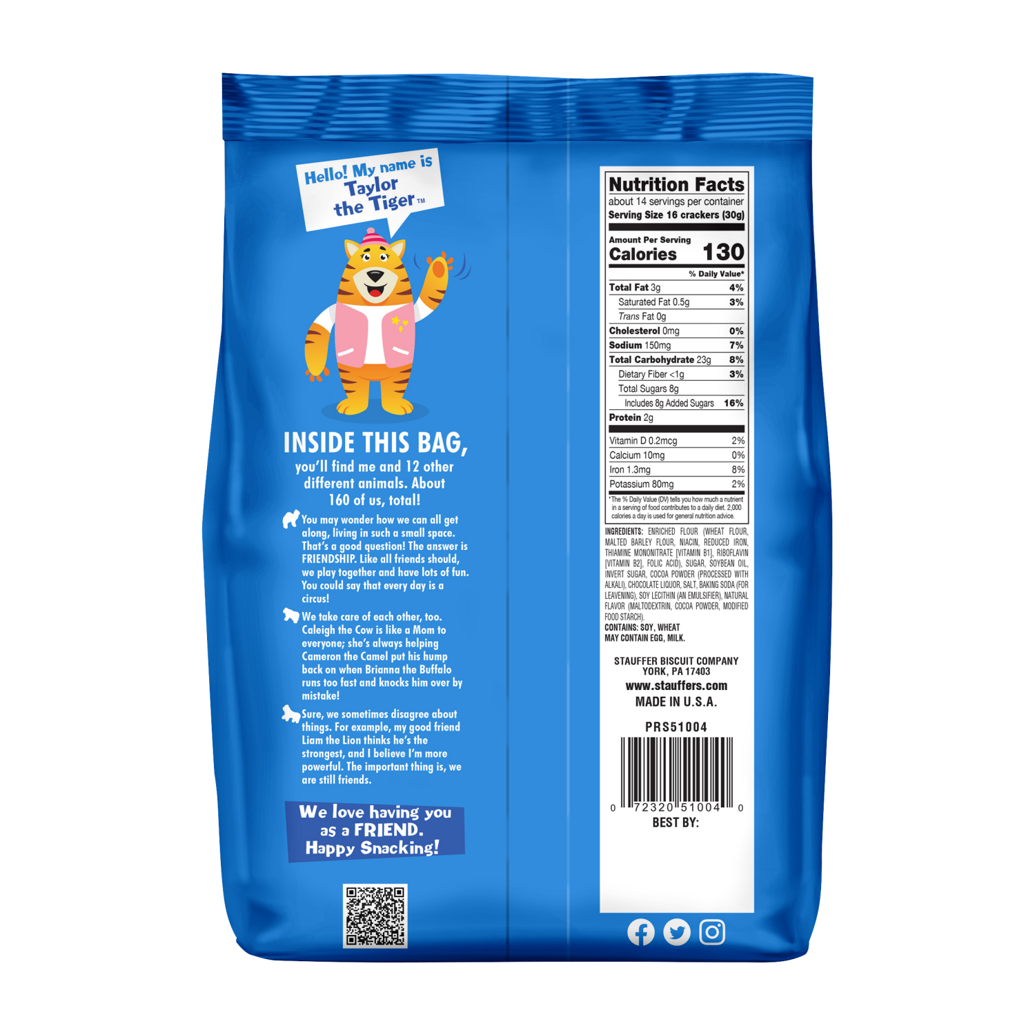 slide 2 of 2, Stauffer's Simply Animals Chocolate Crackers 14.5 oz, 14.5 oz