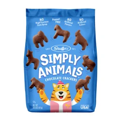 Stauffer's Simply Animals Chocolate Crackers 14.5 oz