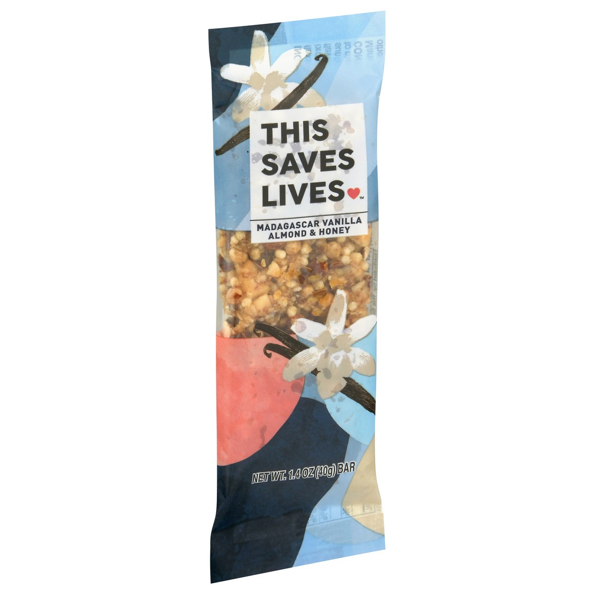 slide 4 of 13, This Saves Lives Madagascar Vanilla Almond & Honey Bar 1.4 oz Bag, 1.4 oz