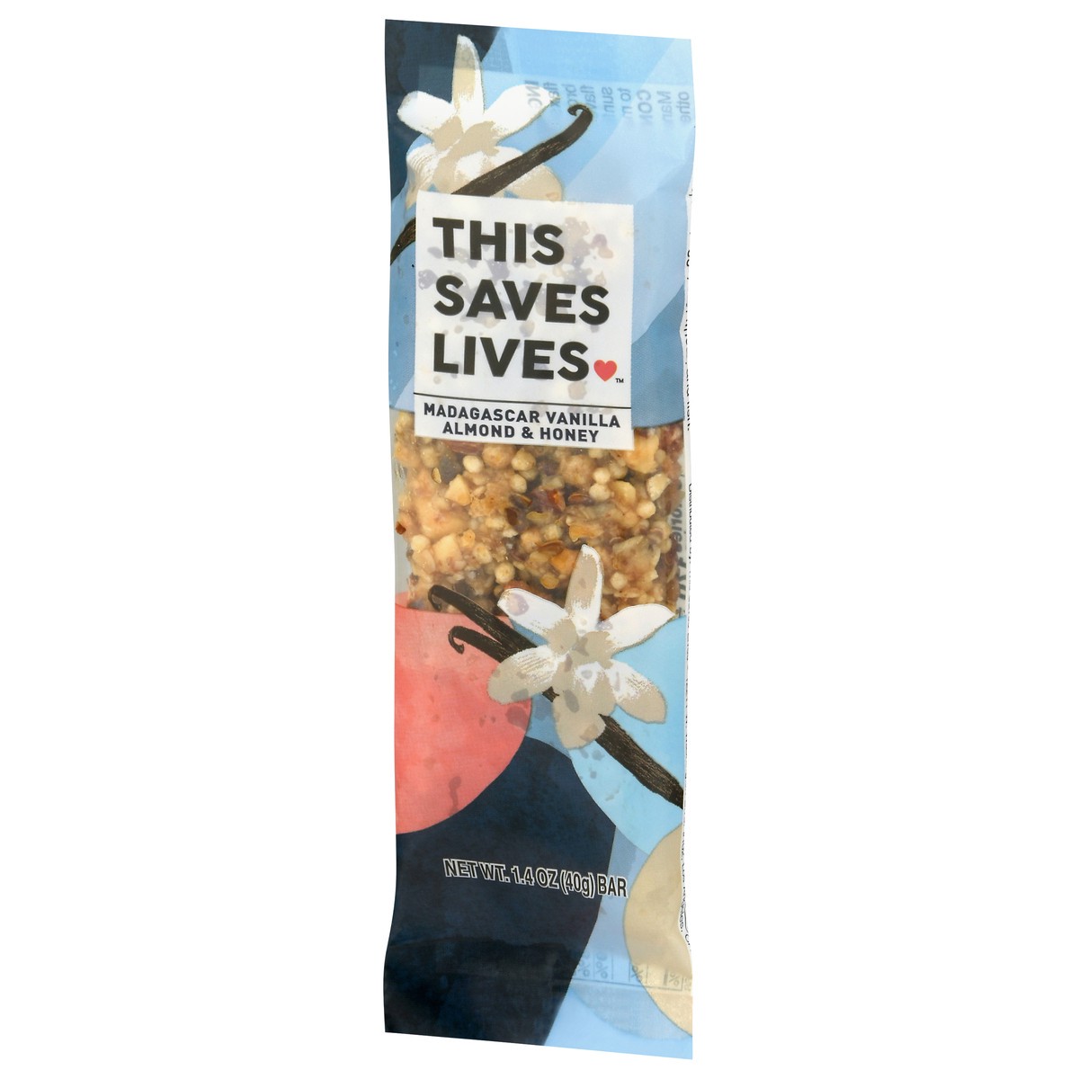 slide 5 of 13, This Saves Lives Madagascar Vanilla Almond & Honey Bar 1.4 oz Bag, 1.4 oz