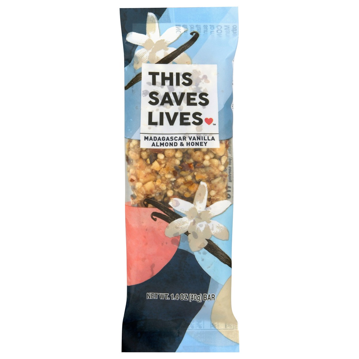 slide 12 of 13, This Saves Lives Madagascar Vanilla Almond & Honey Bar 1.4 oz Bag, 1.4 oz