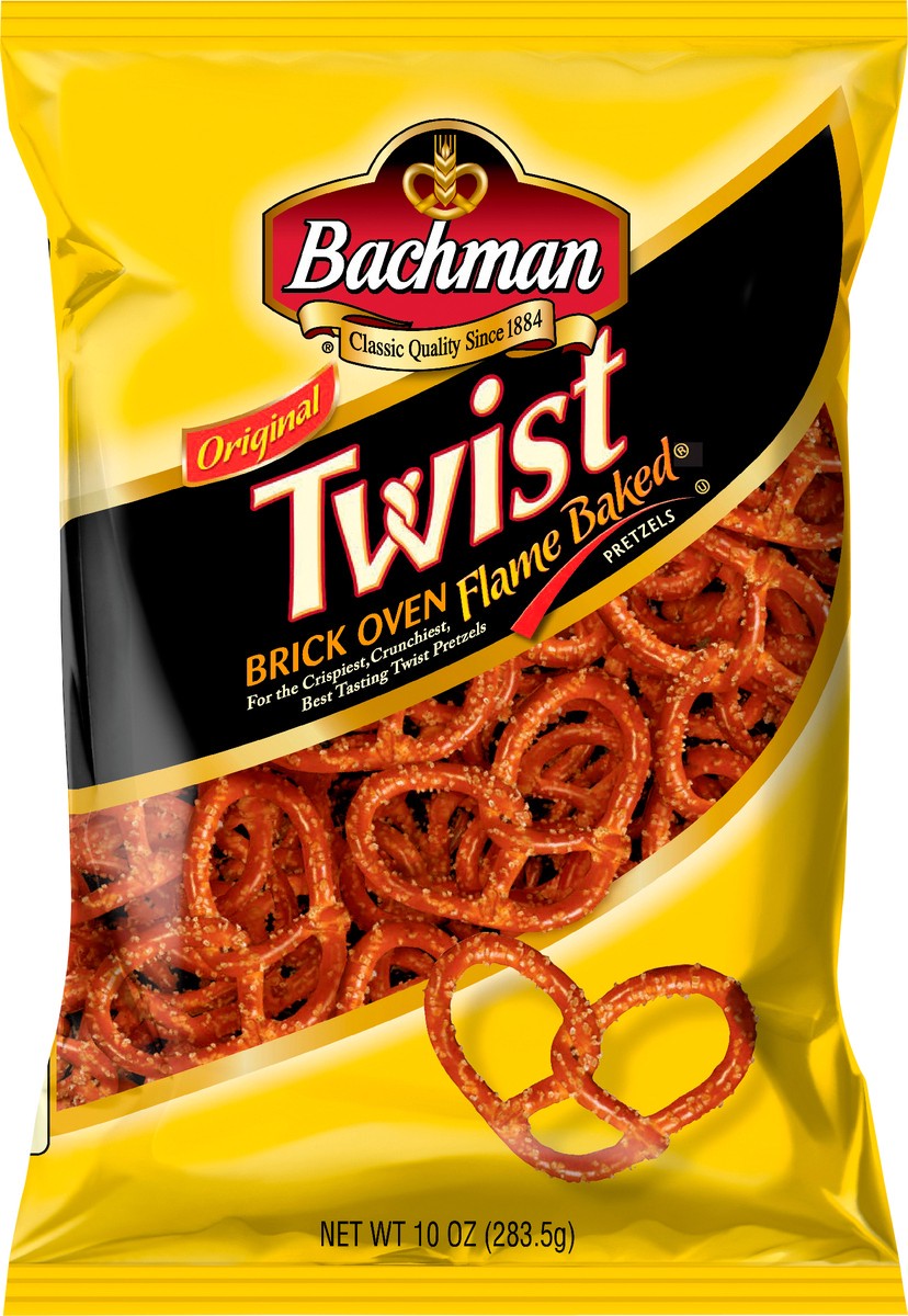 slide 5 of 7, Bachman Brick Oven Flame Baked Pretzel Twists, 10 oz