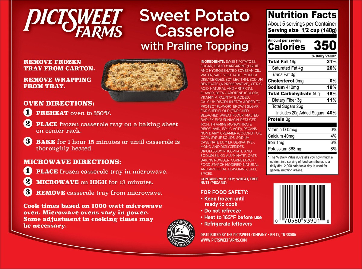 slide 2 of 9, Pictsweet Farms Sweet Potato Casserole, With Praline Topping, 22 oz