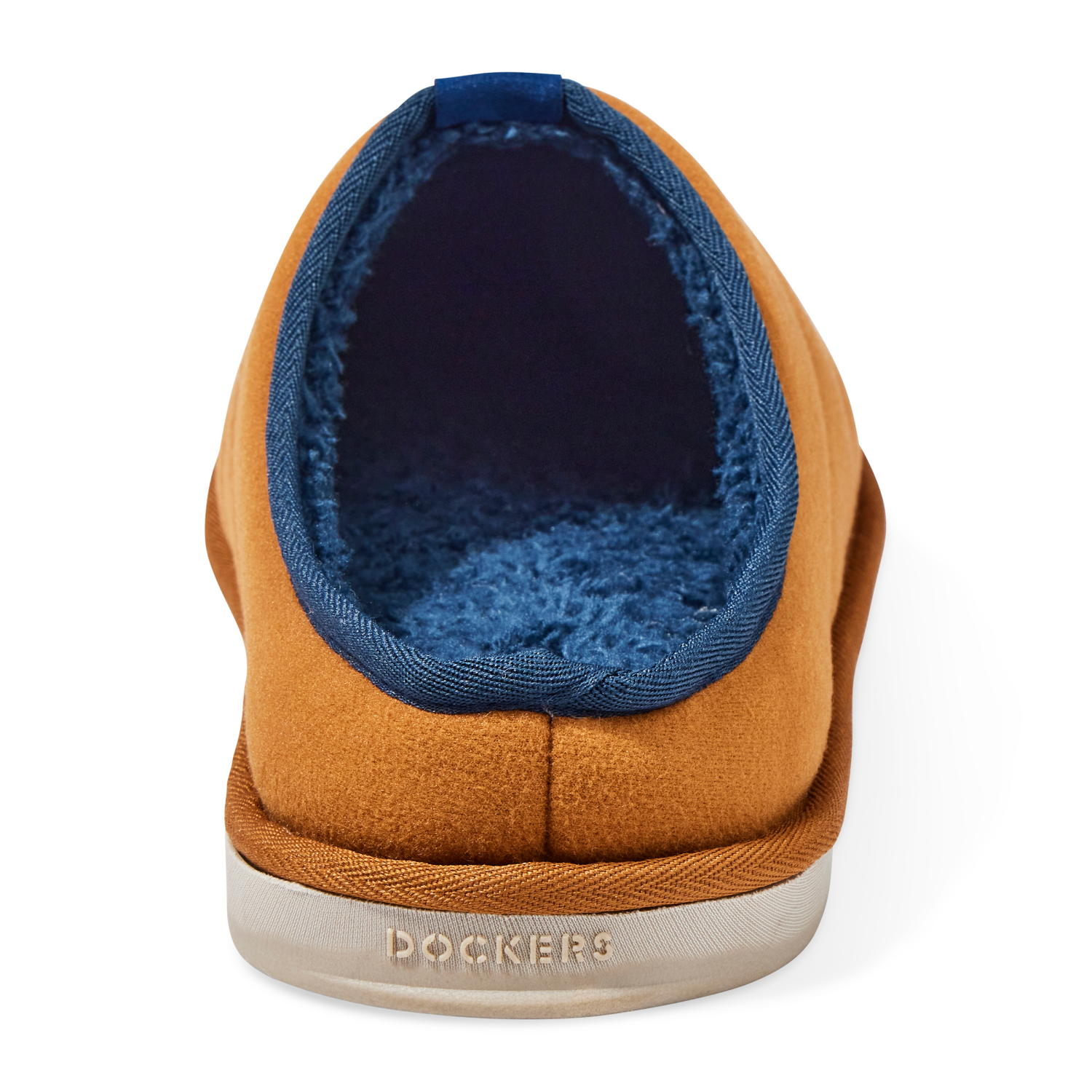 slide 2 of 6, Dockers Men Puffer Slipper Brown Size 13, Size 13