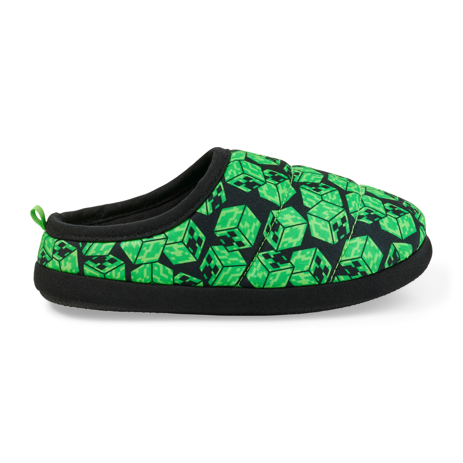 slide 5 of 6, Minecraft Slipper Boy Green 13/1, 13/1
