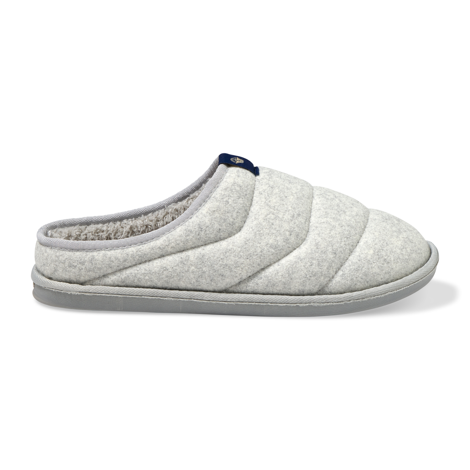 slide 5 of 6, Dockers Men Puffer Slipper Grey Size 11, Size 11