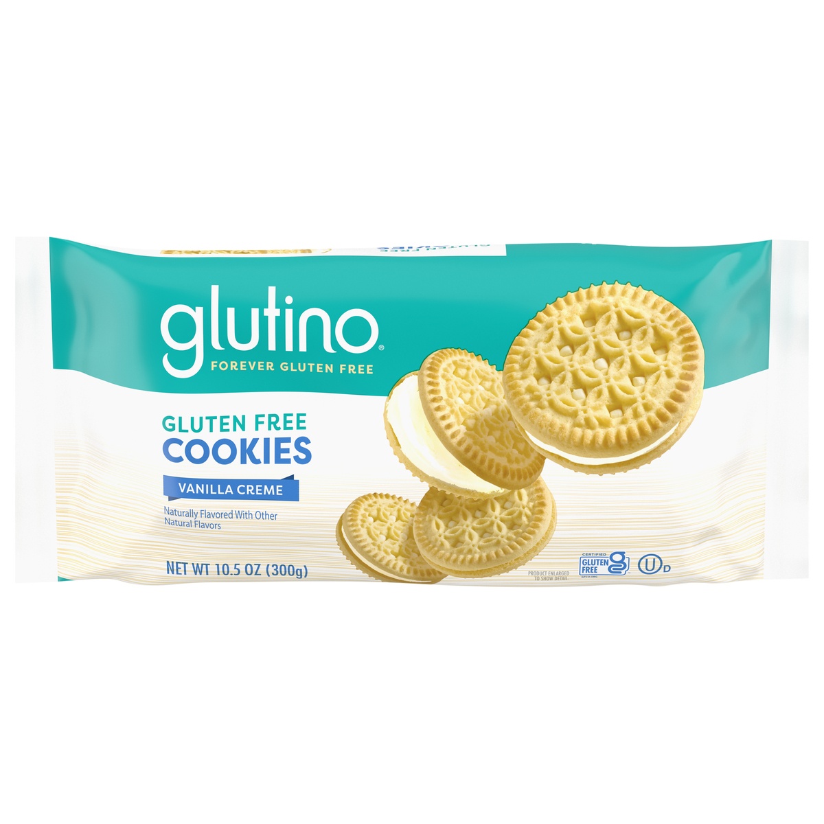 slide 1 of 3, Glutino Gluten Free Vanilla Creme Cookies 10.5 oz, 