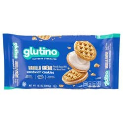 Glutino Gluten Free Vanilla Crème Flavored Sandwich Cookies, 10.5 oz.