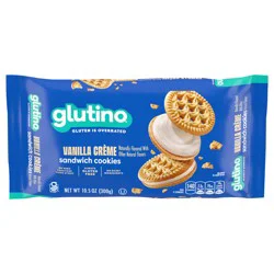 Glutino Gluten Free Vanilla Crème Flavored Sandwich Cookies, 10.5 oz.
