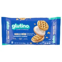 Glutino Gluten Free Vanilla Crème Flavored Sandwich Cookies, 10.5 oz.