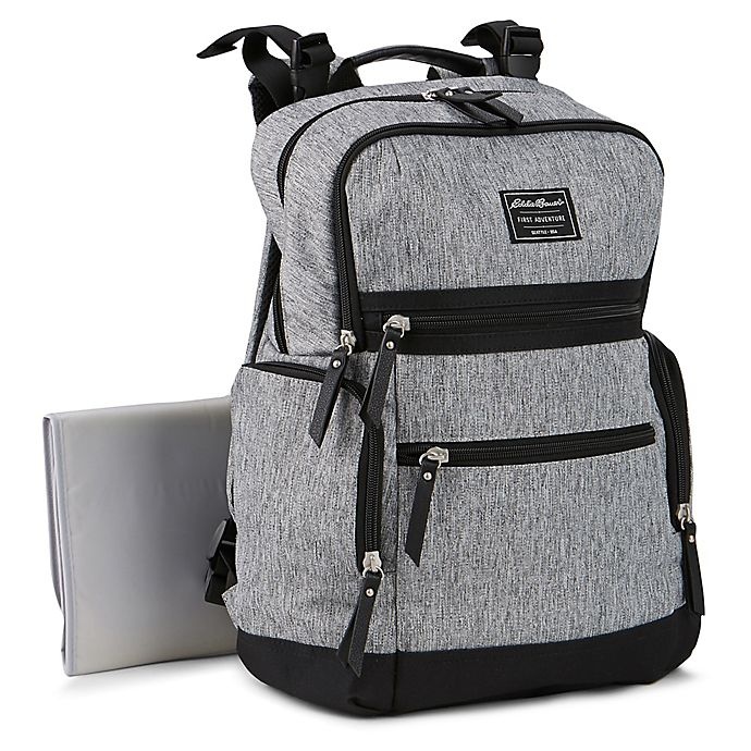 slide 4 of 12, Eddie Bauer Sport Traveler Diaper Backpack - Grey, 1 ct