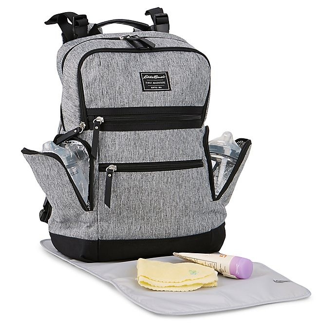 slide 5 of 12, Eddie Bauer Sport Traveler Diaper Backpack - Grey, 1 ct