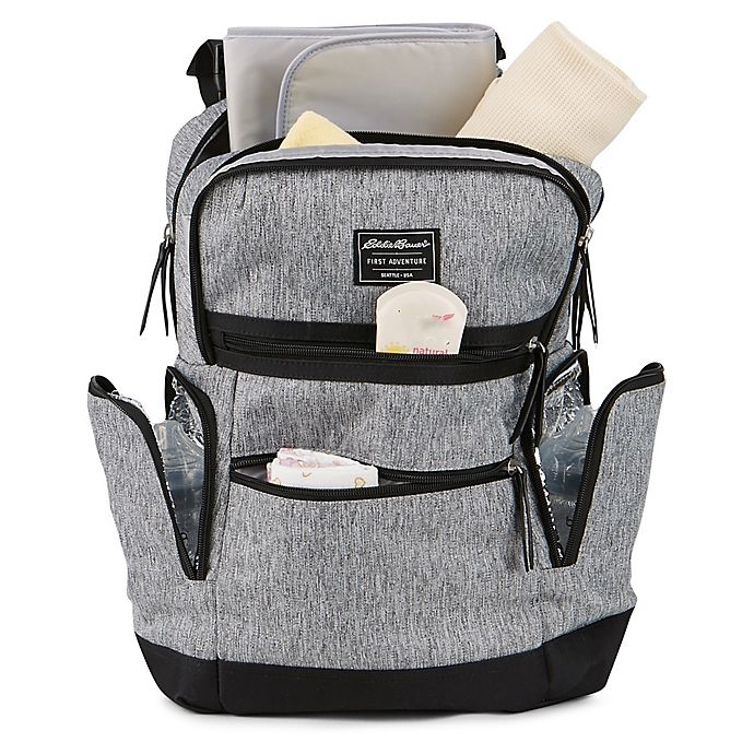 slide 8 of 12, Eddie Bauer Sport Traveler Diaper Backpack - Grey, 1 ct