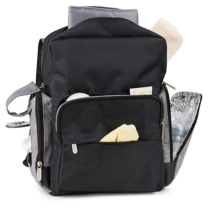 slide 10 of 10, Eddie Bauer Crosstown Backpack Diaper Bag - Black, 1 ct