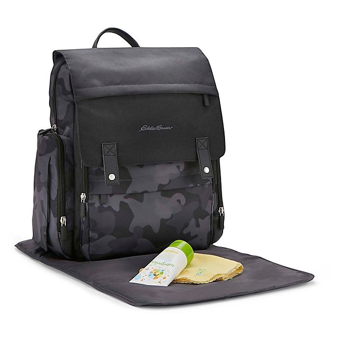 slide 6 of 10, Eddie Bauer Places & Spaces Compass Diaper Backpack - Black, 1 ct