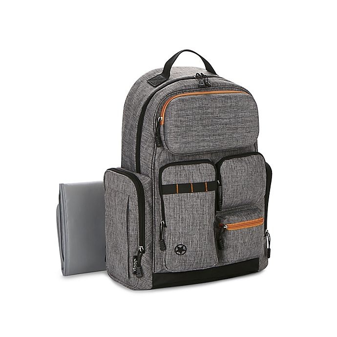 slide 6 of 11, Jeep Adventurer's Diaper Backpack - Grey/Tan, 1 ct