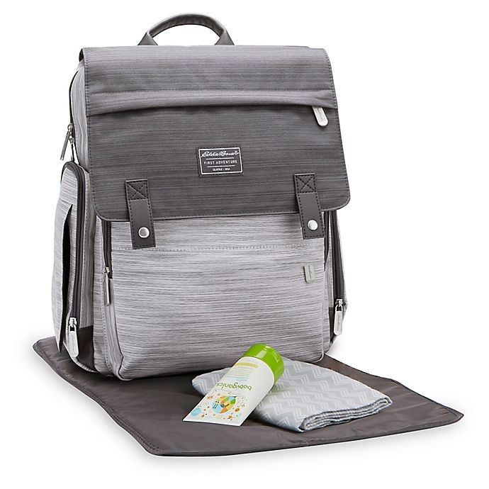 slide 2 of 7, Eddie Bauer Places & Spaces Ridgeline Diaper Backpack - Grey, 1 ct