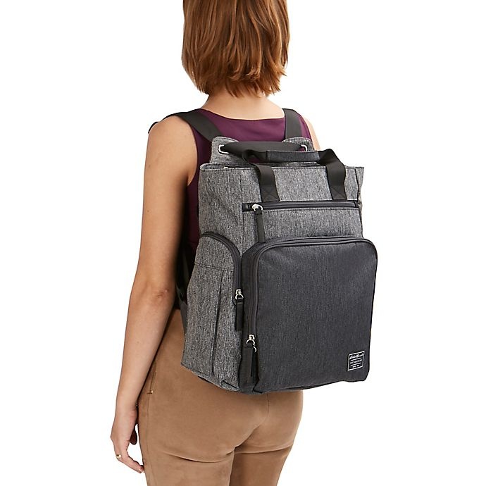 slide 8 of 14, Eddie Bauer Places & Spaces Departure Hybrid Diaper Backpack - Grey, 1 ct