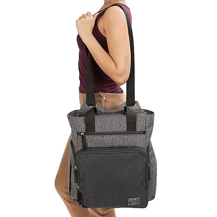 slide 9 of 14, Eddie Bauer Places & Spaces Departure Hybrid Diaper Backpack - Grey, 1 ct