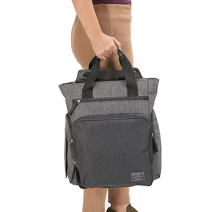 slide 10 of 14, Eddie Bauer Places & Spaces Departure Hybrid Diaper Backpack - Grey, 1 ct