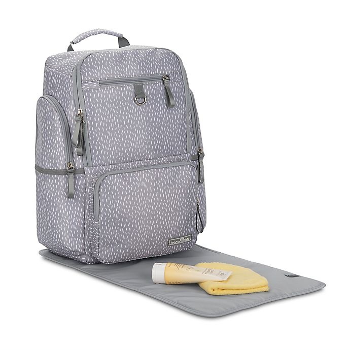 slide 3 of 10, Bananafish Logan Backpack Diaper Bag - Grey, 1 ct